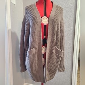 Everlane Organic Cotton Clay Oversized Cardigan Size S